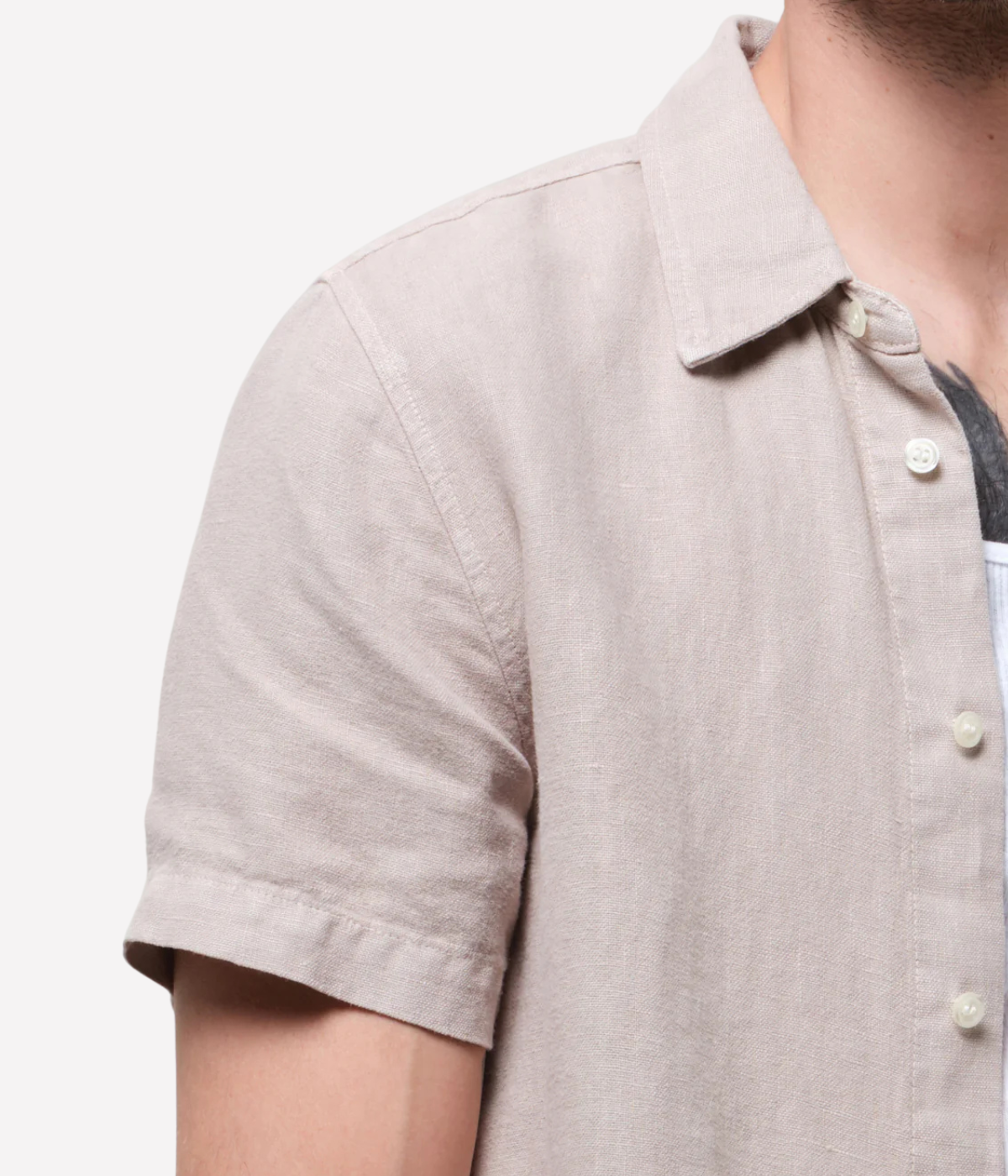 Short Sleeve Pocket Cairo Shirt In Wheat