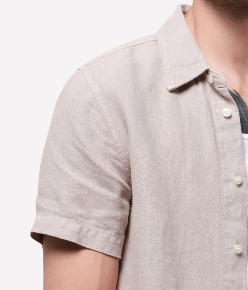 Short Sleeve Pocket Cairo Shirt In Wheat