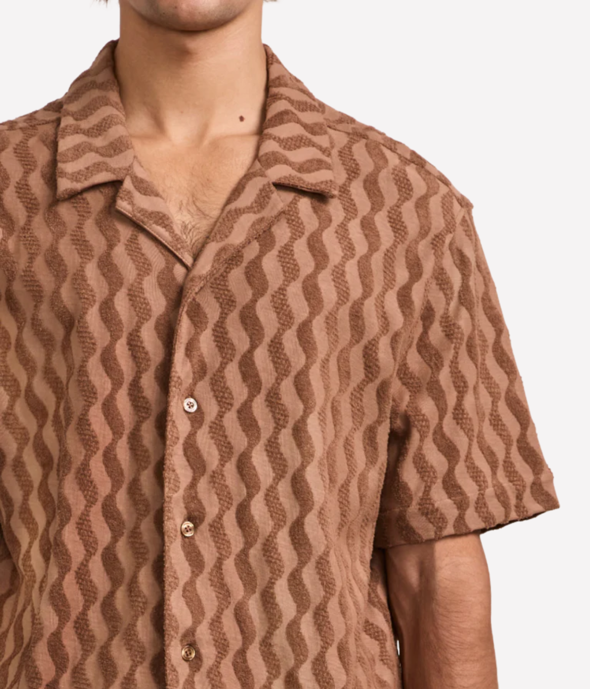 Roberto Terry Shirt In Caramel