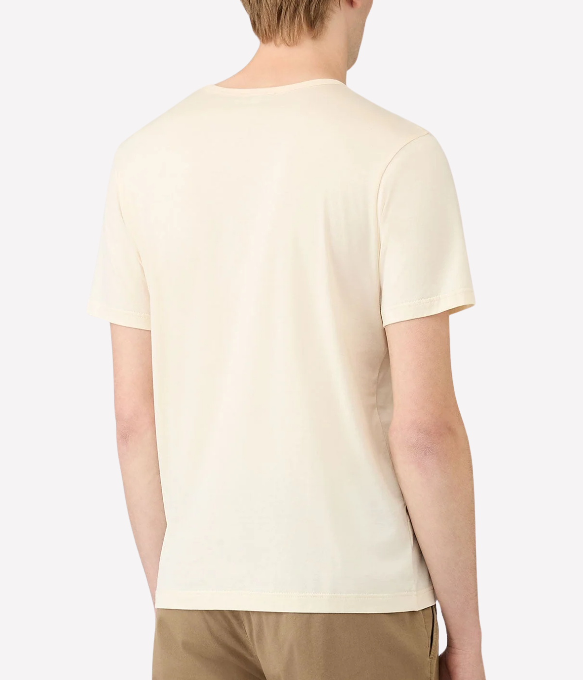 Short Sleeve Crew Neck T-Shirt in Undyed