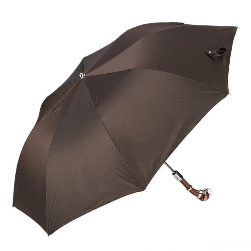 Boxer Folding Umbrella in Brown