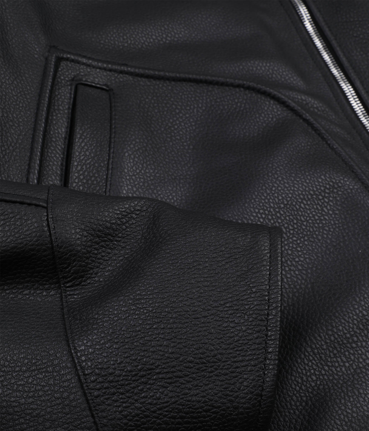 Padded Biker Jacket In Black