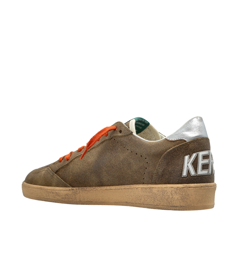 *FINAL SALE*Ball Star Sneaker In Brown/White/Silver