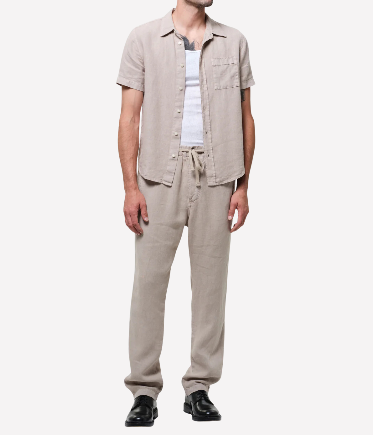 Short Sleeve Pocket Cairo Shirt In Wheat