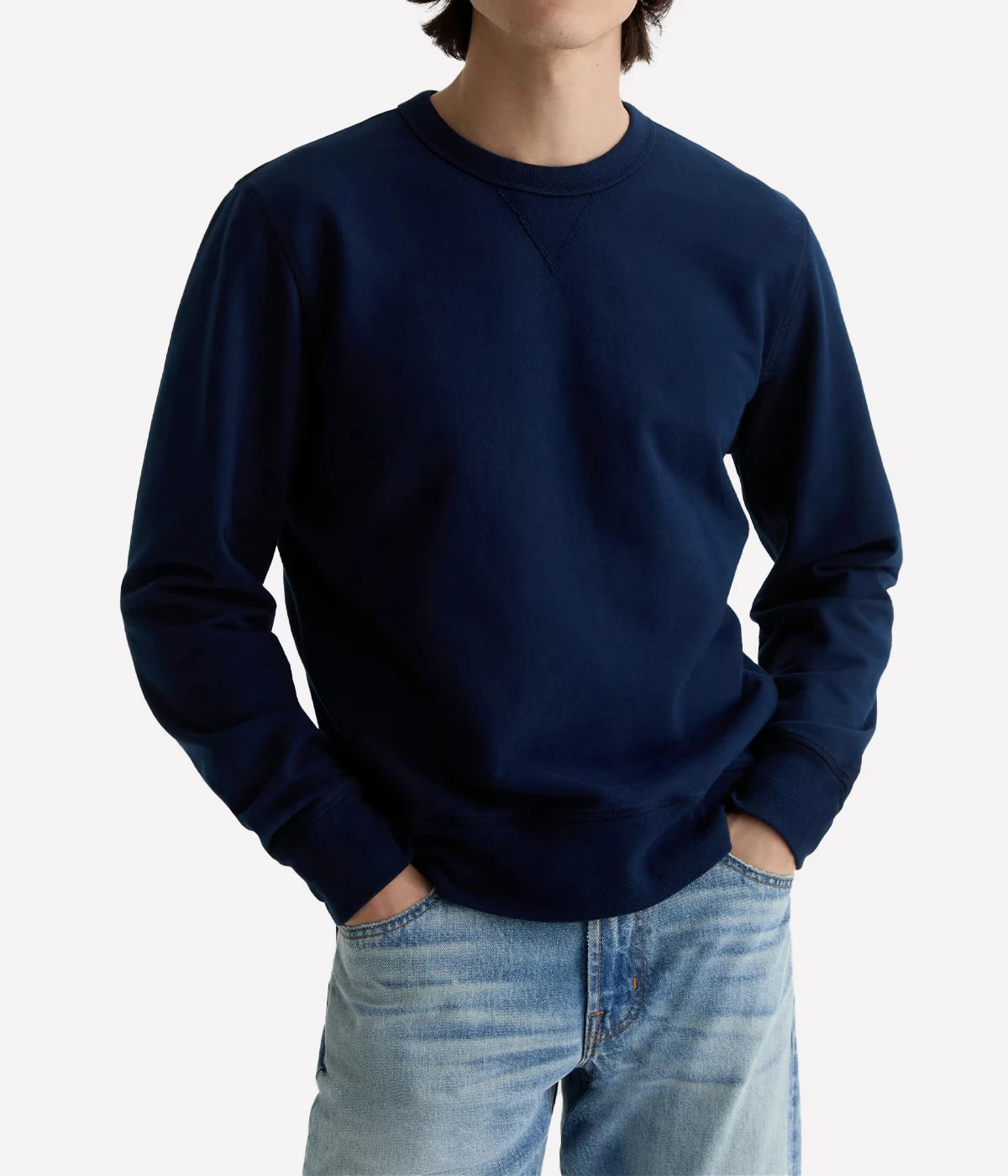 Blake Crew Sweatshirt In Deep Navy
