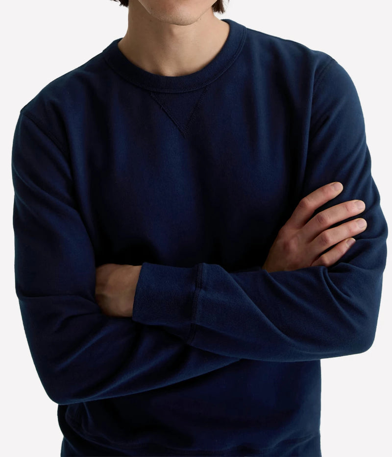 Blake Crew Sweatshirt In Deep Navy