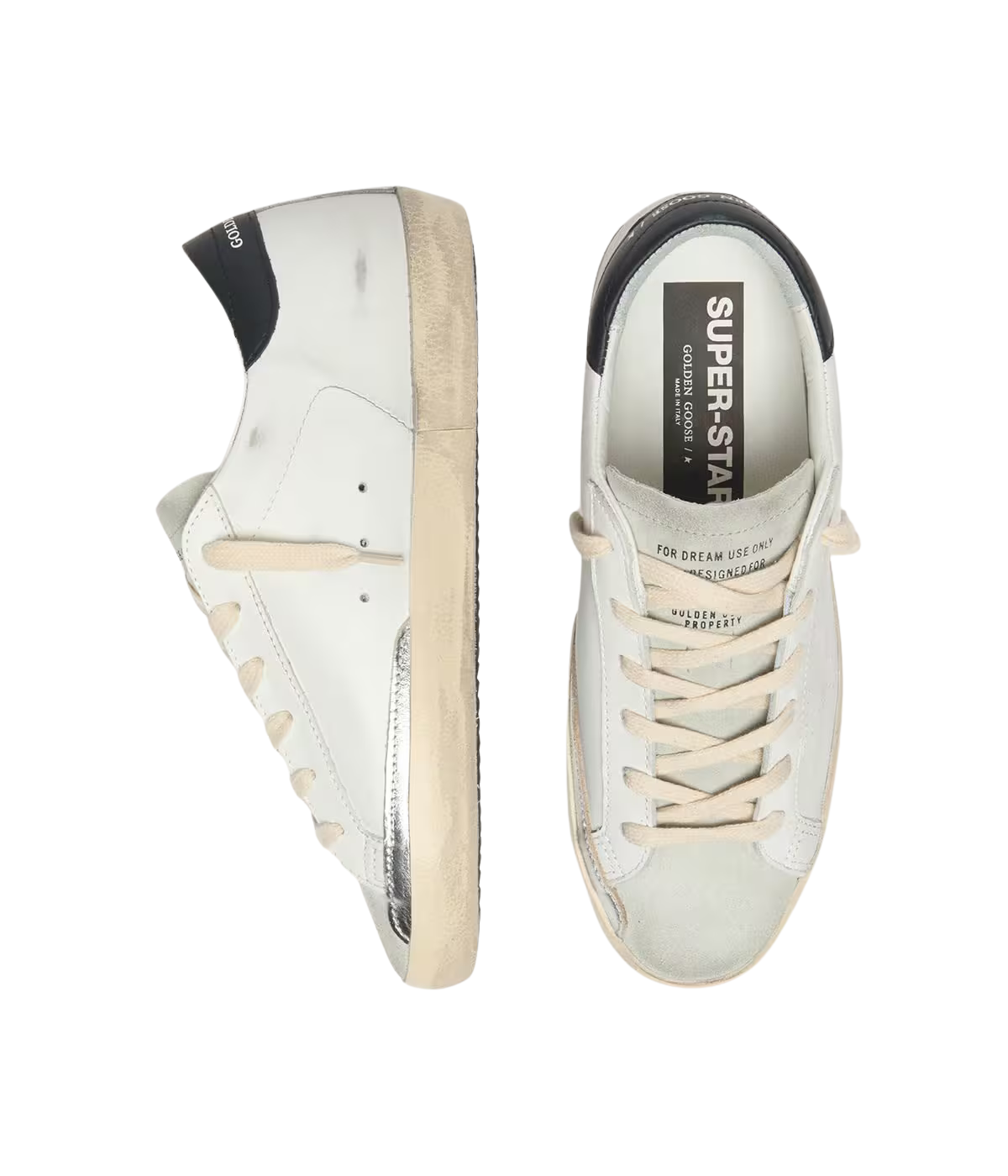Golden Goose Super Star Sneaker in Black Leather - Top Shot