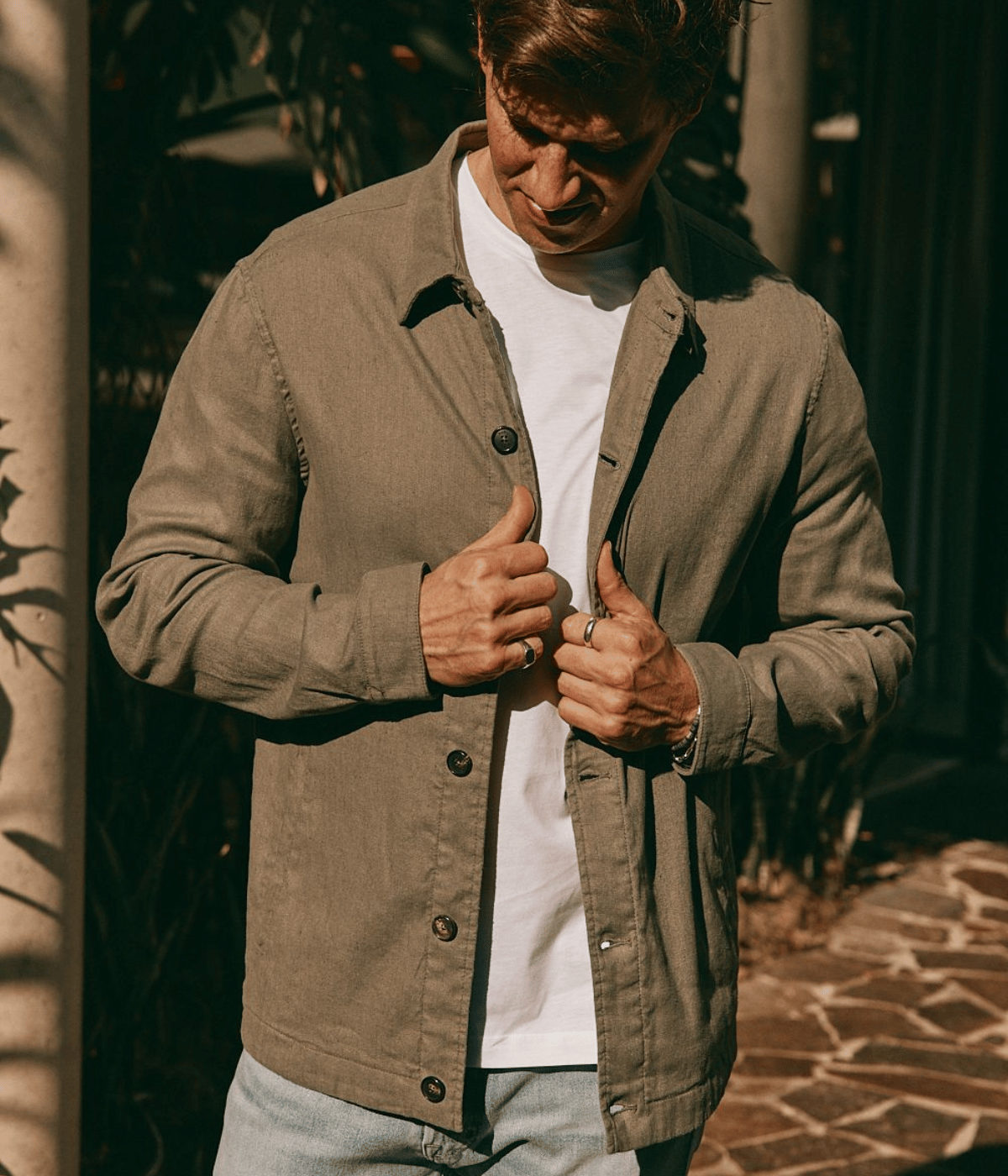 Gubbio Jacket in Military Green