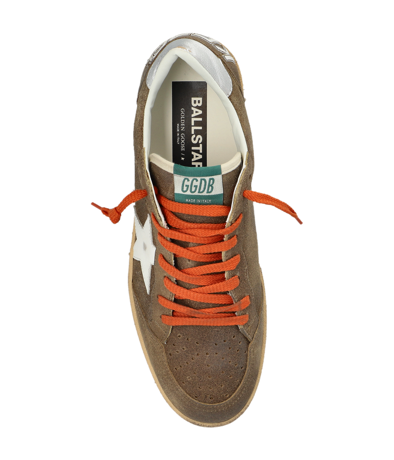 *FINAL SALE*Ball Star Sneaker In Brown/White/Silver