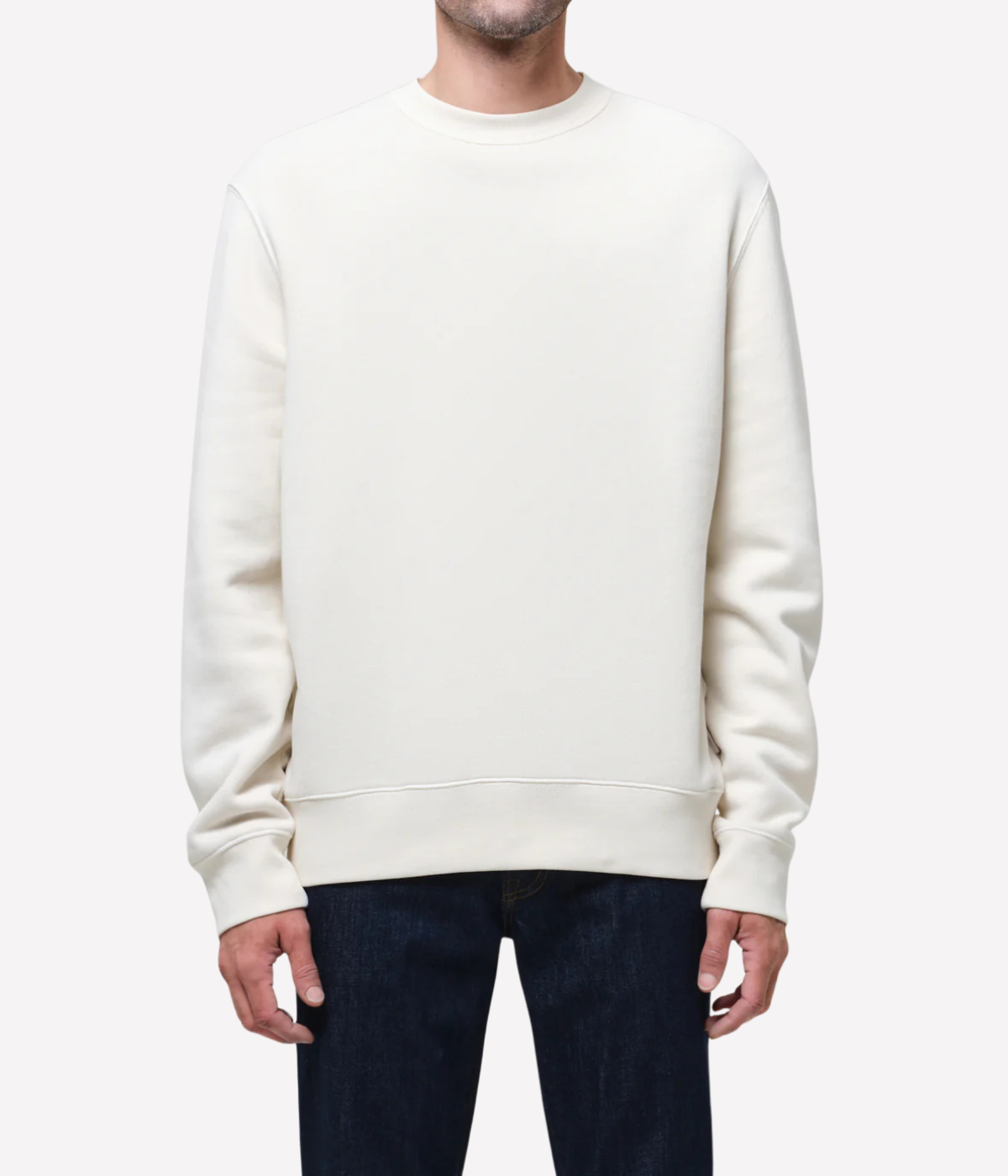 Citizens of Humanity Vintage Crewneck Sweatshirt in Abalone front view on model.