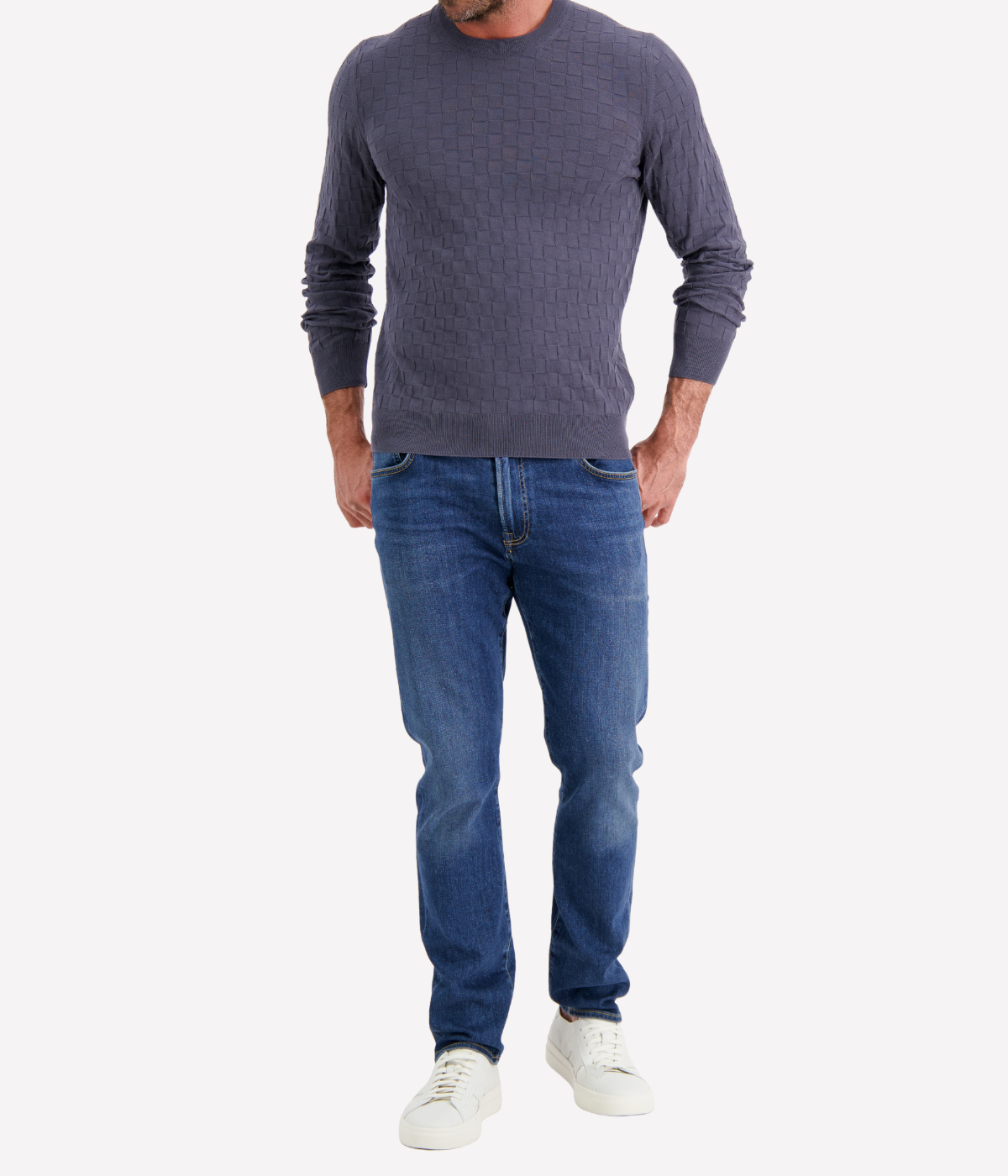 Crew Long Sleeve in SLATE GREY