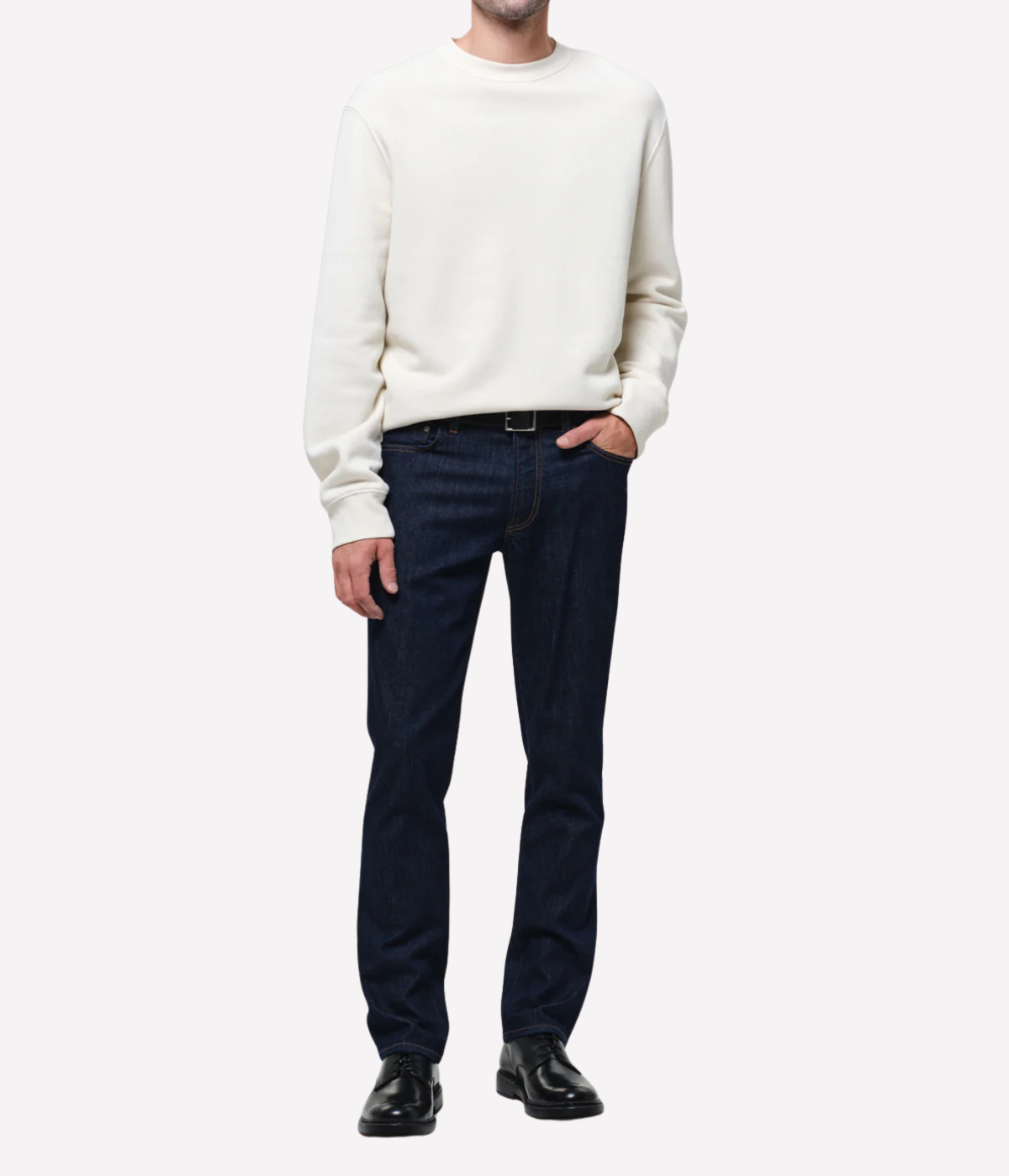 Citizens of Humanity Vintage Crewneck Sweatshirt in Abalone full length front view on model.