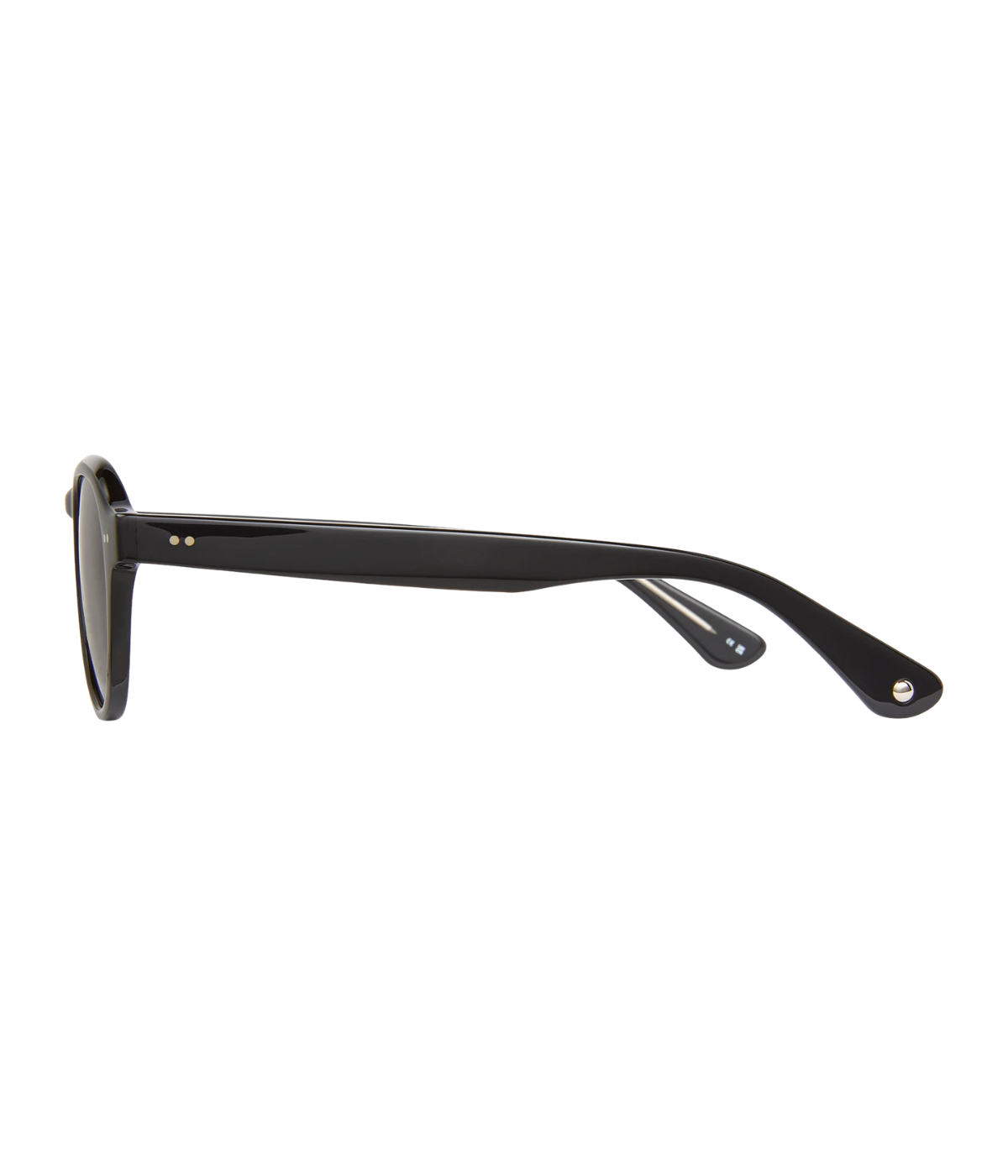 Garrett Leight McNally Sun 48 in Dark Grey side view.