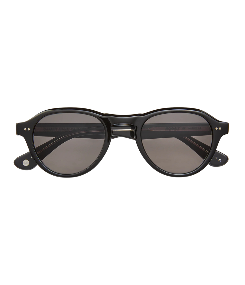 Garrett Leight McNally Sun 48 in Dark Grey front view.