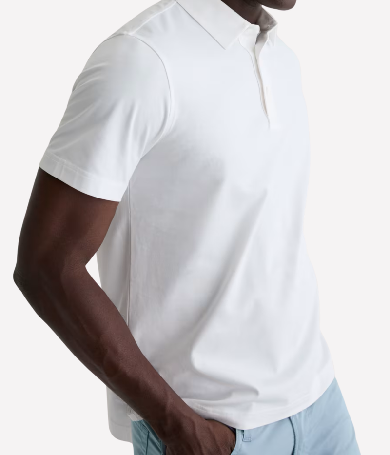 Bryce S/S Polo In True White