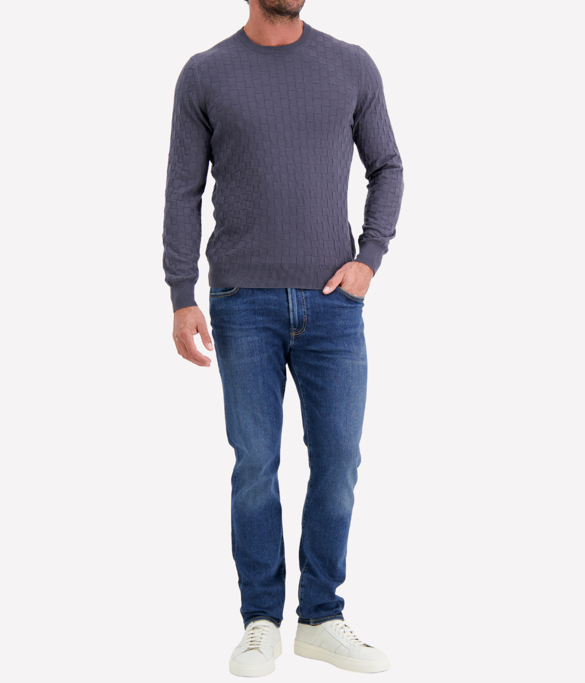 Crew Long Sleeve in SLATE GREY