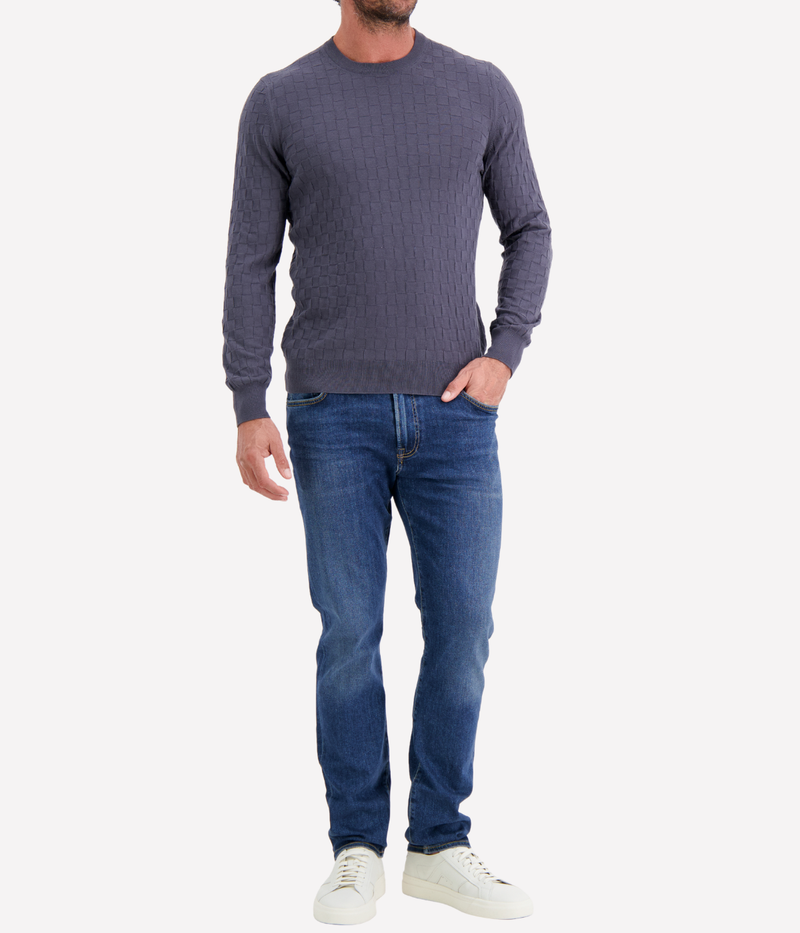 Crew Long Sleeve in SLATE GREY