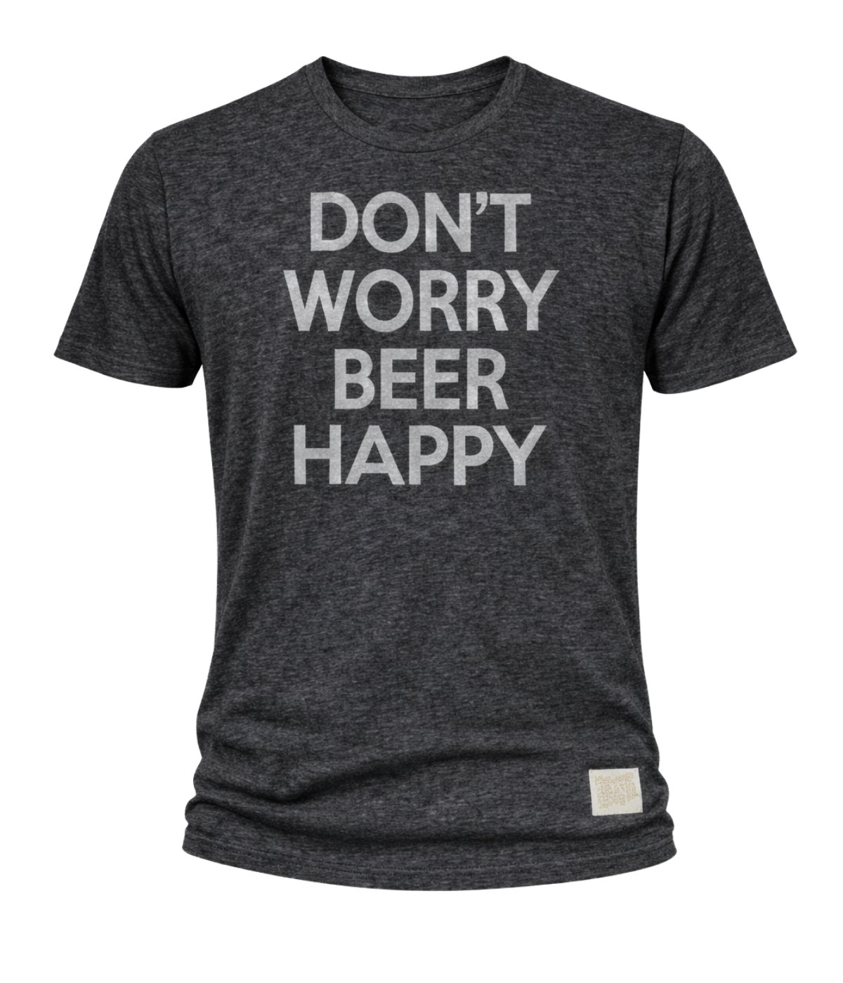 Don't Worry Beer Happy Tee in Black