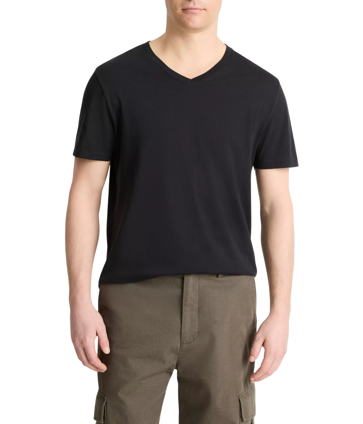 *FINAL SALE* SS V Neck in Black
