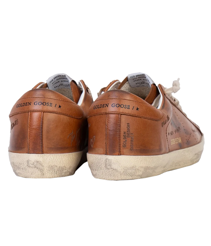Super Star Sneaker in Brown Leather