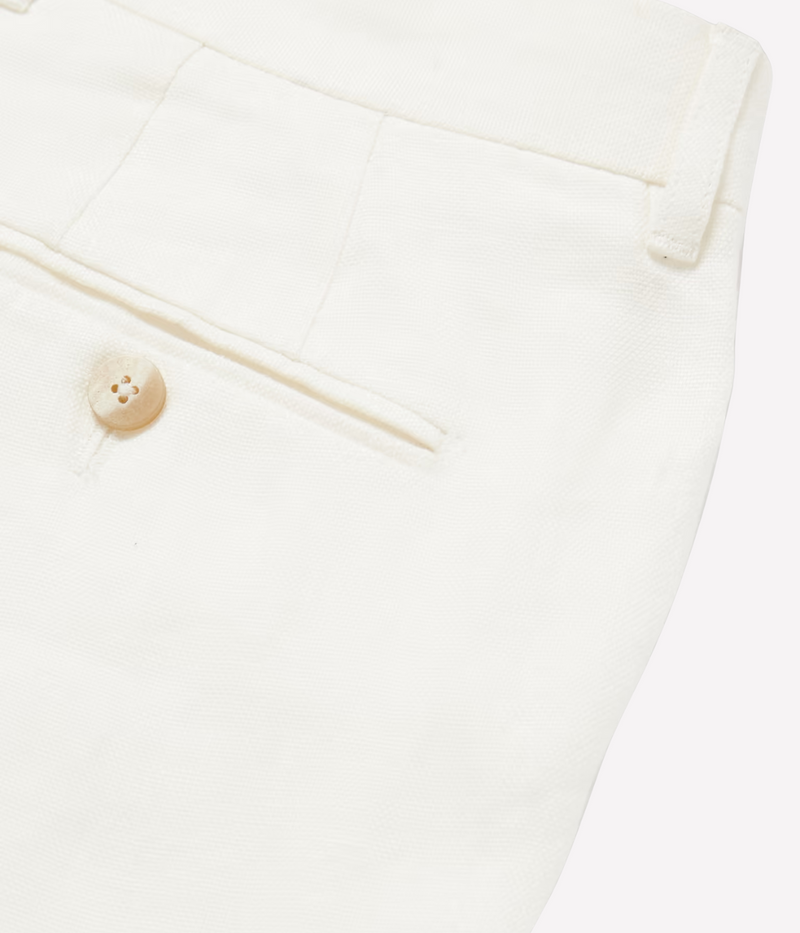 Affonso Tailored Linen Trousers in Ivory