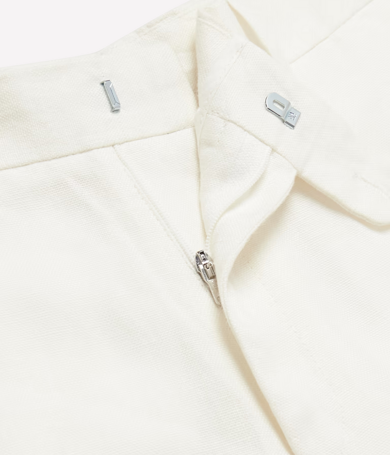 Affonso Tailored Linen Trousers in Ivory