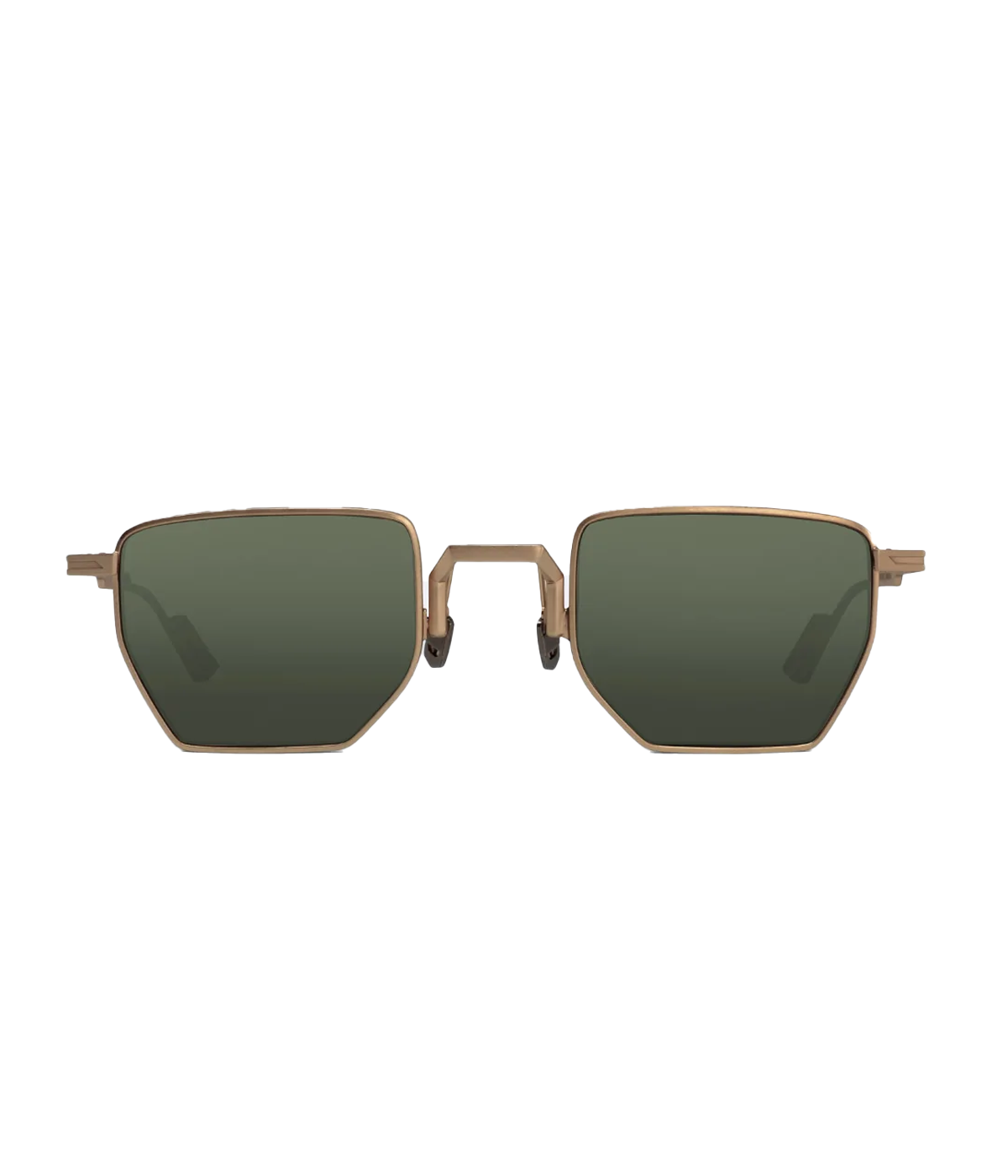 Aldo Sunglasses in Rose Gold & Green
