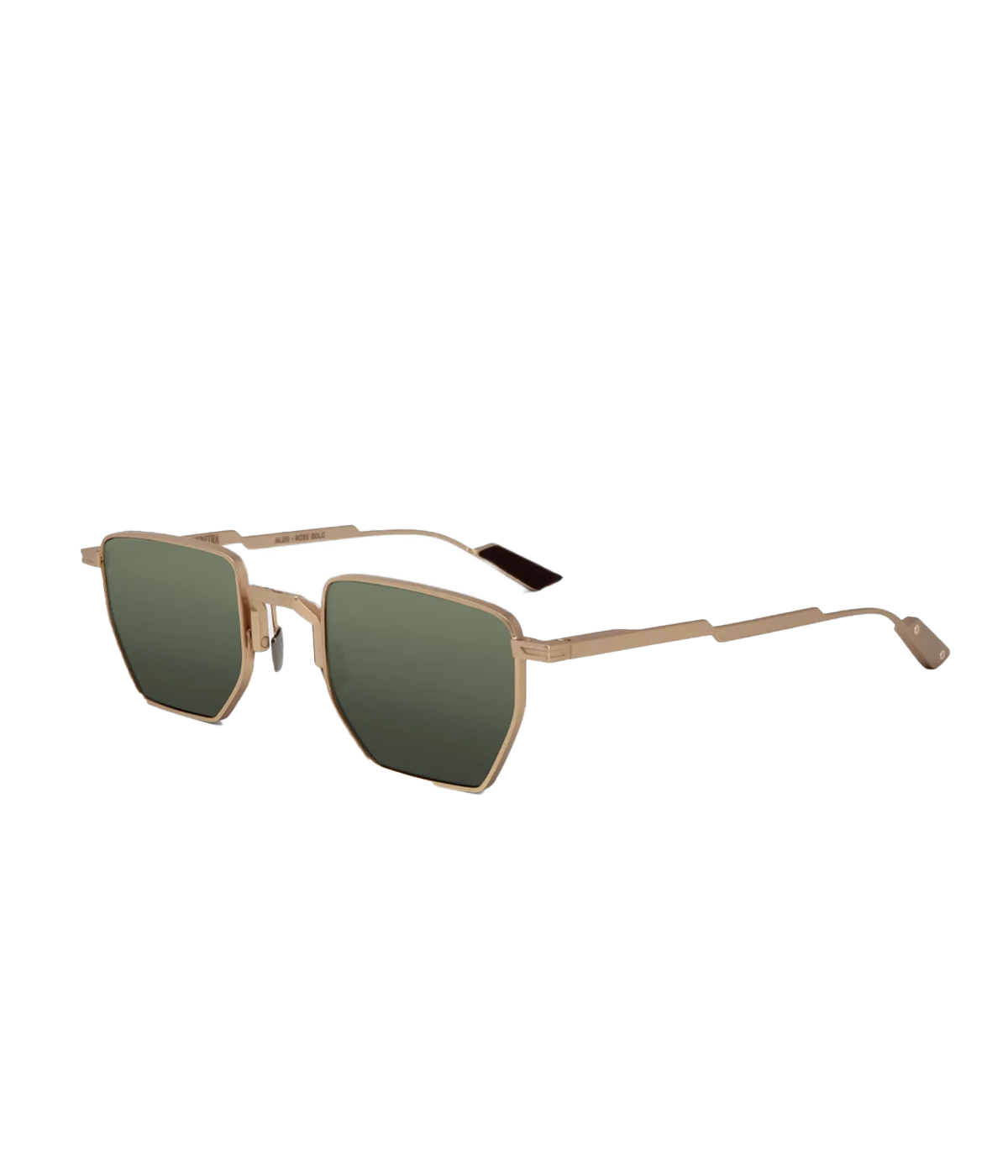 Aldo Sunglasses in Rose Gold & Green