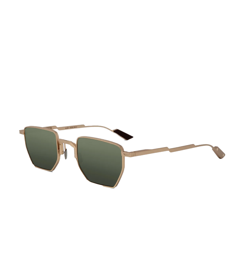 Aldo Sunglasses in Rose Gold & Green