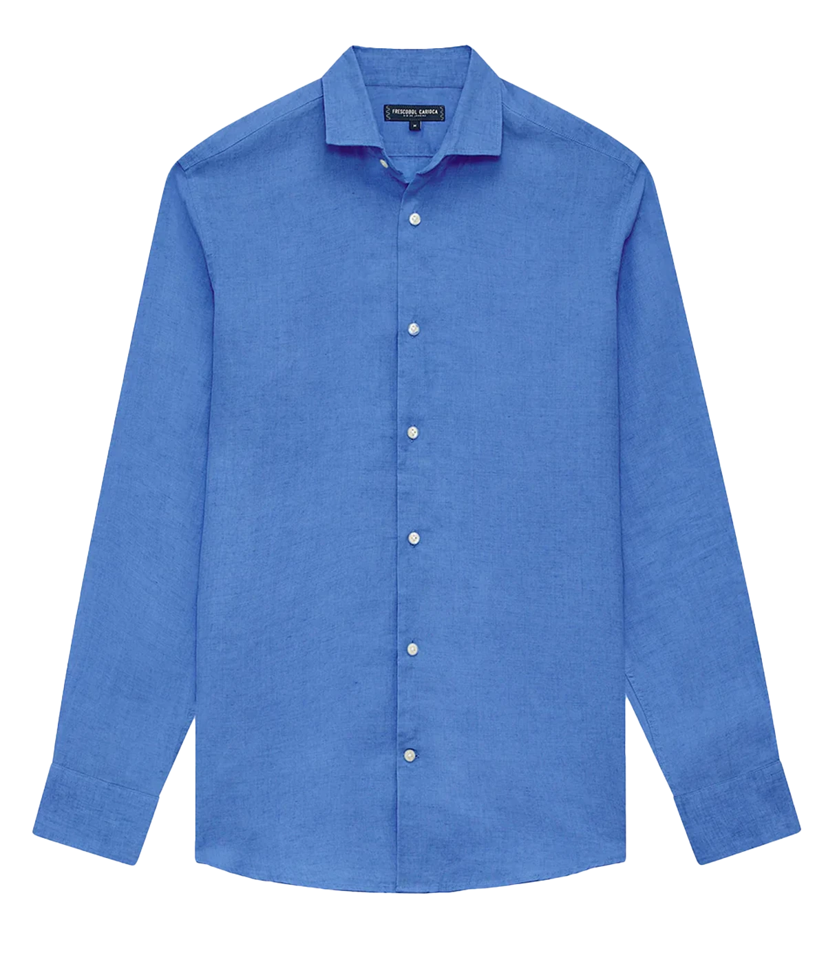 Antonio Linen Long Sleeve Shirt in Chateau Blue