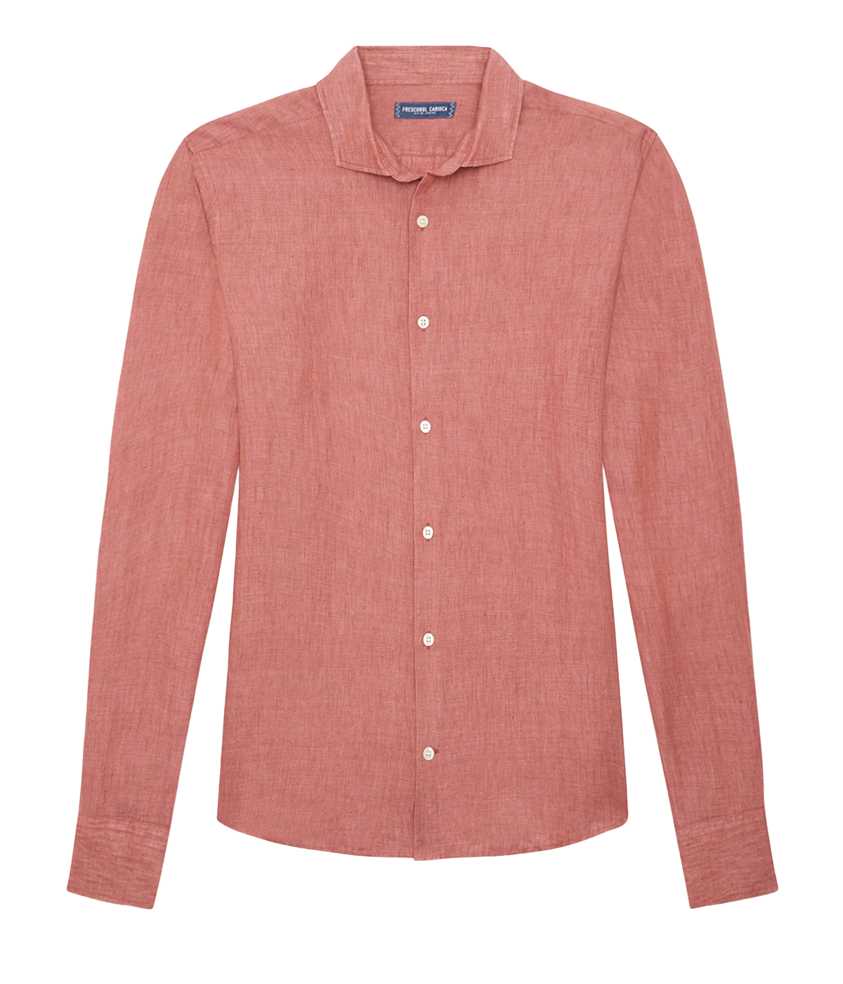 Antonio Linen Long Sleeve Shirt in Mauve