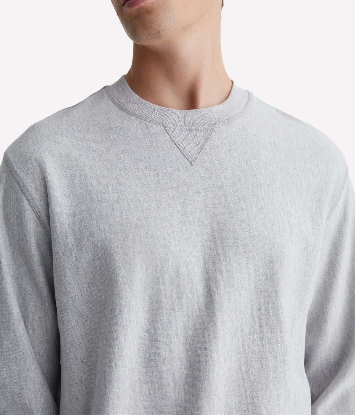 Arc Panelled Sweatshirt with a relaxed fit, ribbed side panels, and overlock stitching, crafted from premium cotton terry for all-day comfort.
