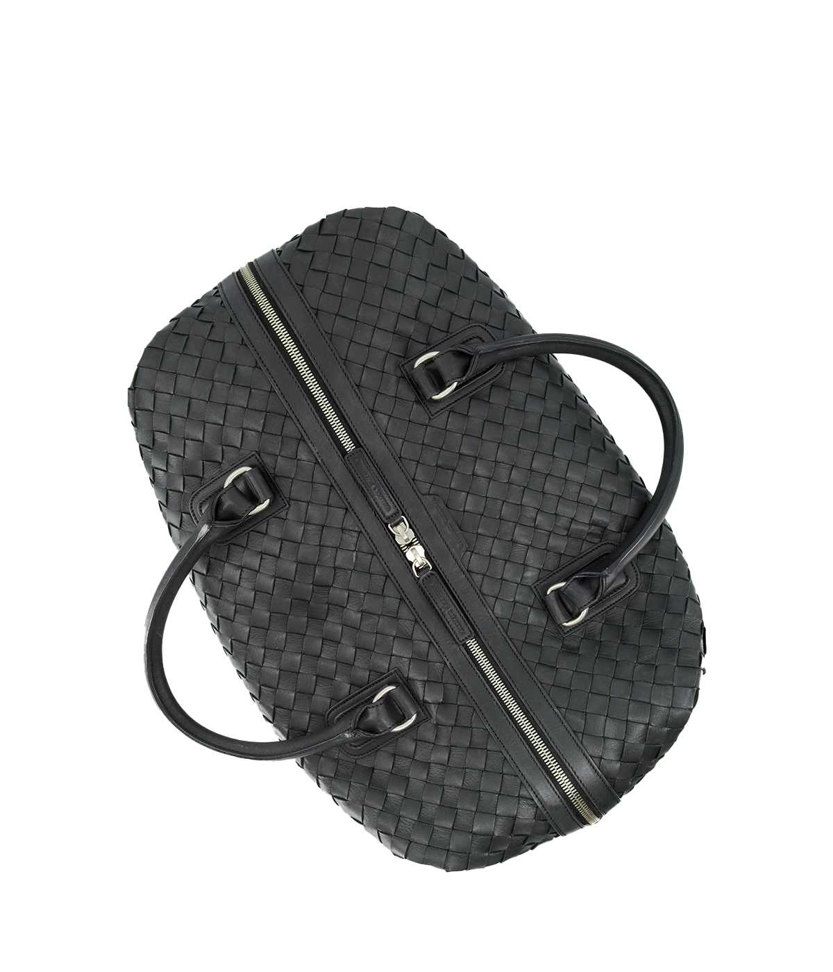 Leather Armor 019 Travel Bag with top handles, adjustable shoulder strap, side buckles, and side zipper pocket for travel essentials.