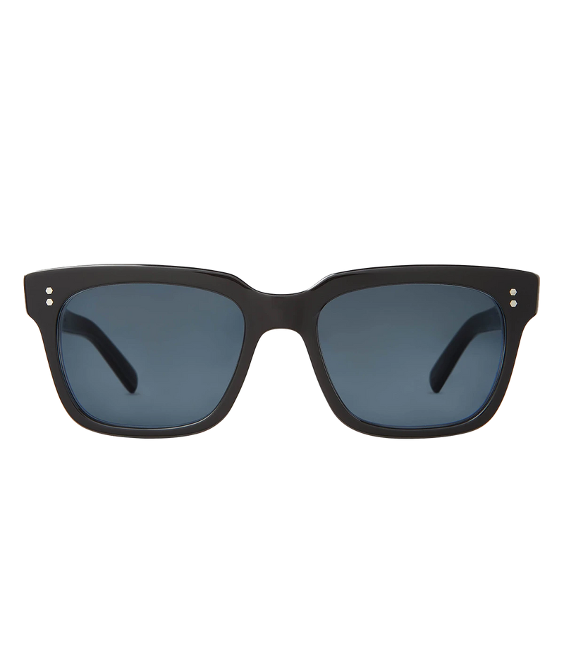 A modern take on a country club classic, the Arnie sunglasses by Mr Light feature a sleek acetate frame with titanium components and intricate filigree at the temples. Handcrafted in Japan with optical-quality CR39 lenses for superior clarity and UV protection.