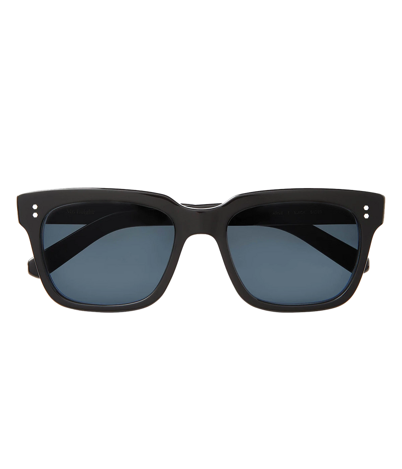 A modern take on a country club classic, the Arnie sunglasses by Mr Light feature a sleek acetate frame with titanium components and intricate filigree at the temples. Handcrafted in Japan with optical-quality CR39 lenses for superior clarity and UV protection.