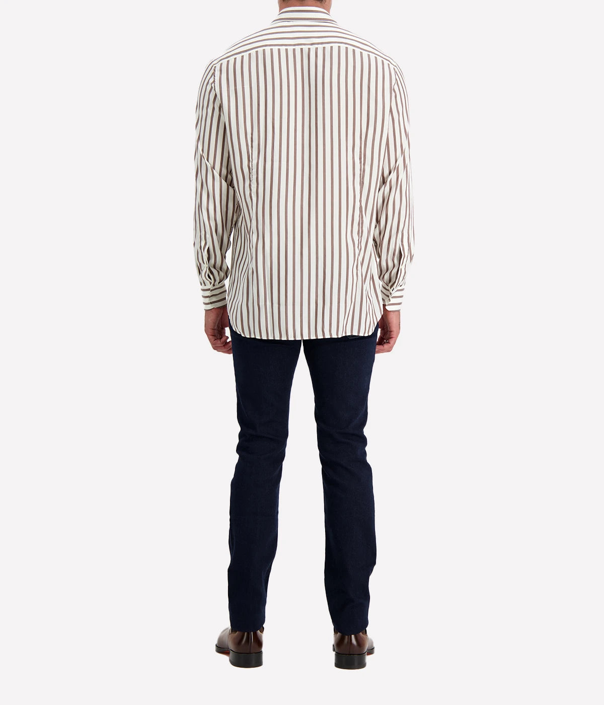 Alvaro Shirt in Rust Stripe