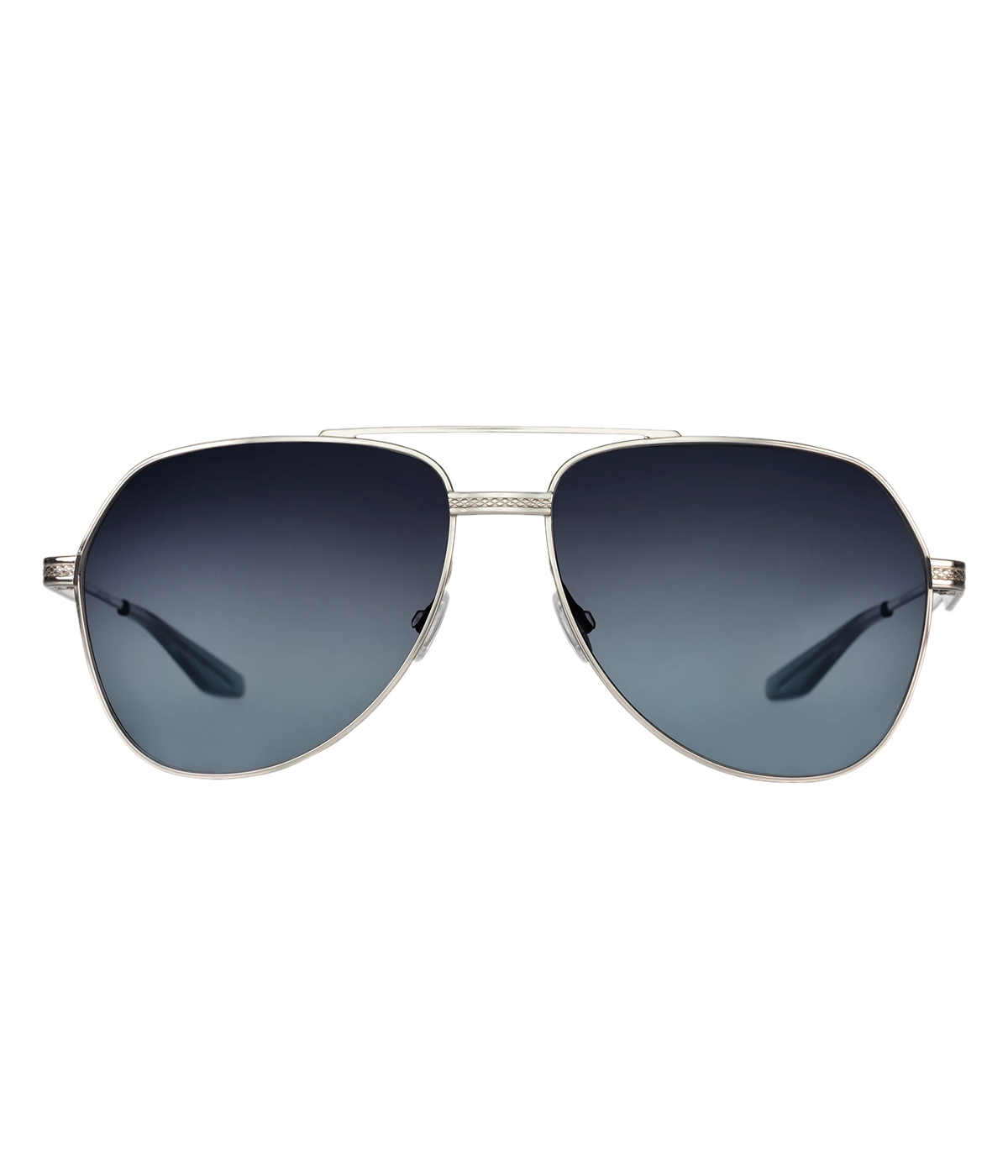 Avtak Titanium Sunglasses in Silver & Blue