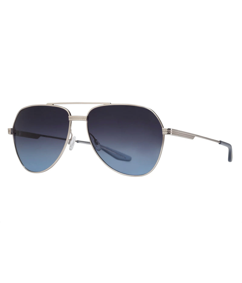 Avtak Titanium Sunglasses in Silver & Blue