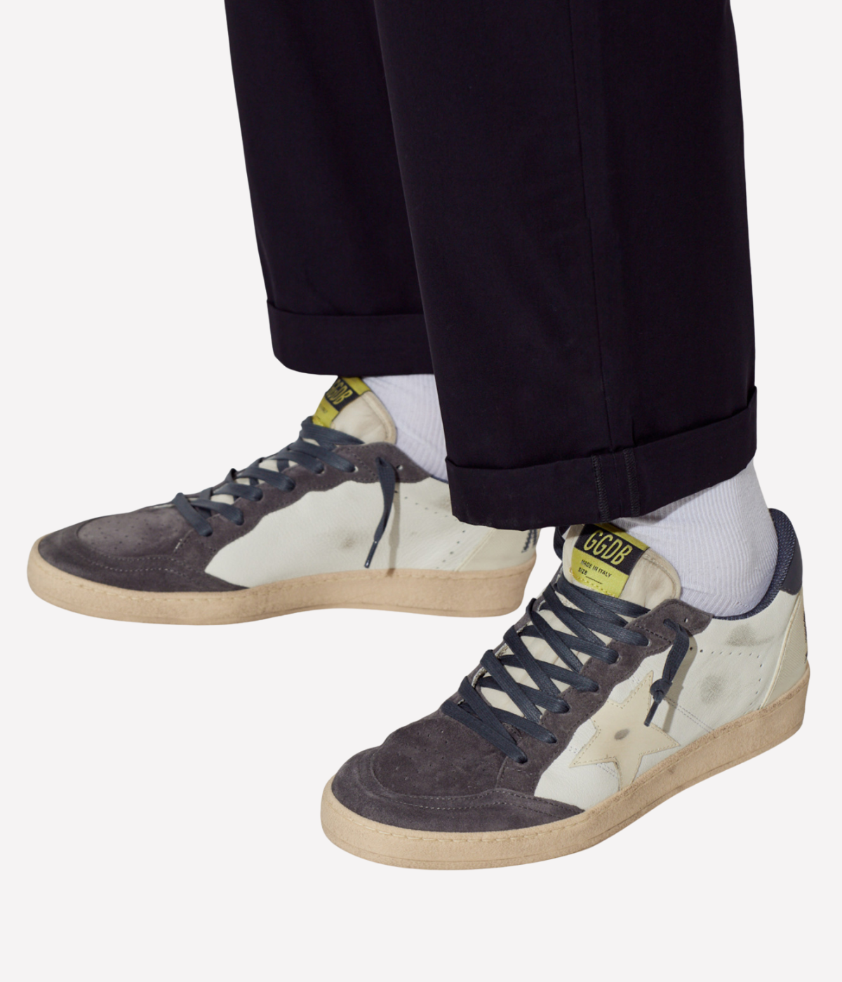 Ball Star Sneaker In White/Beige/Blue