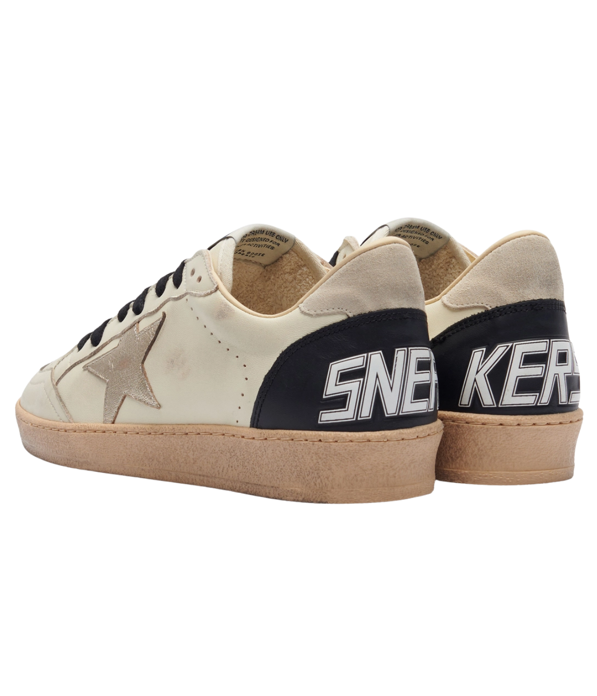 Ballstar Sneaker In White/Beige/Platinum/Black