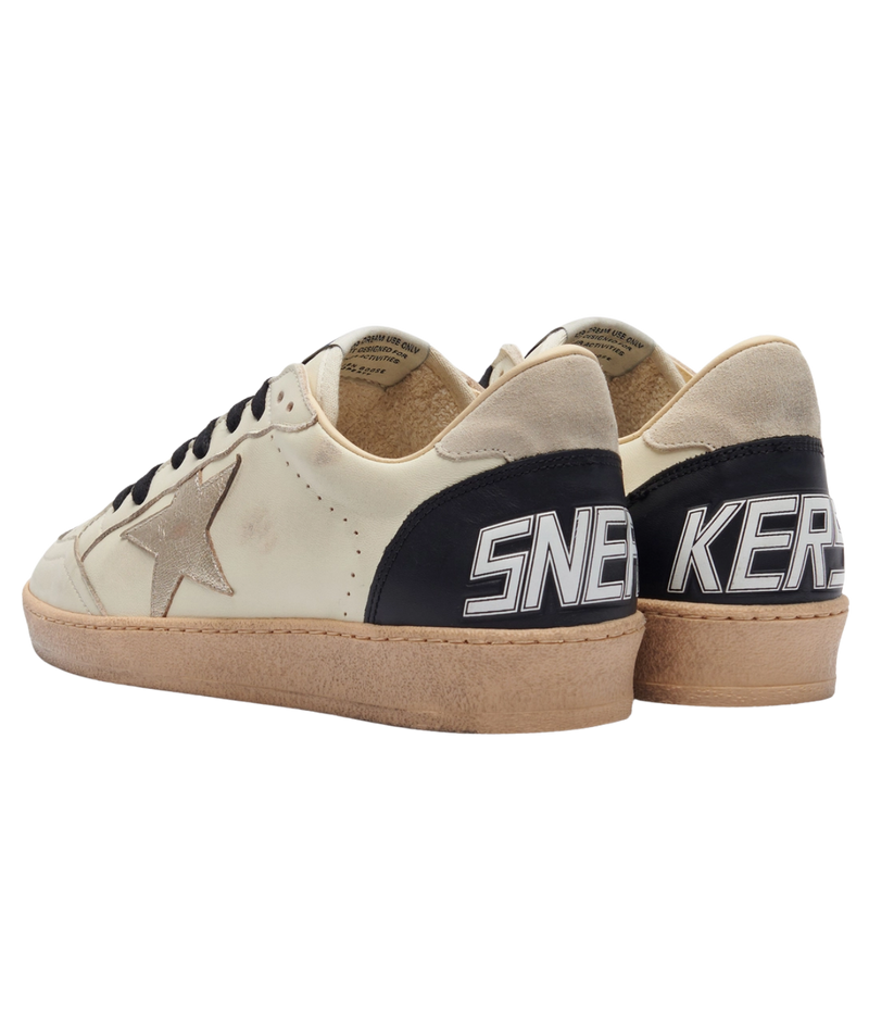 Ball Star Sneaker In White/Beige/Platinum/Black