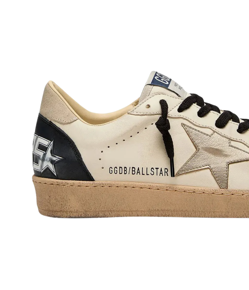 Ball Star Sneaker In White/Beige/Platinum/Black