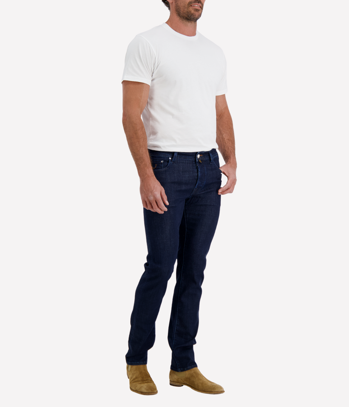 Bard 5 Pkt Slim Fit in 100D Dark Brown