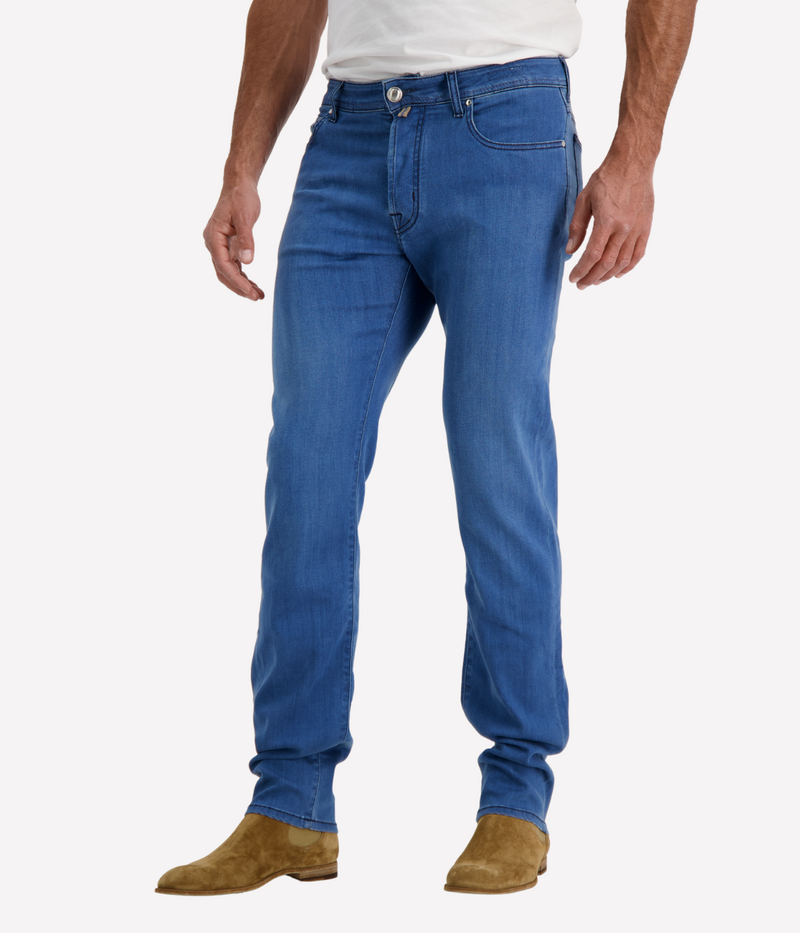 Bard 5 Pkt Slim Fit in 200D Bright Blue Patch