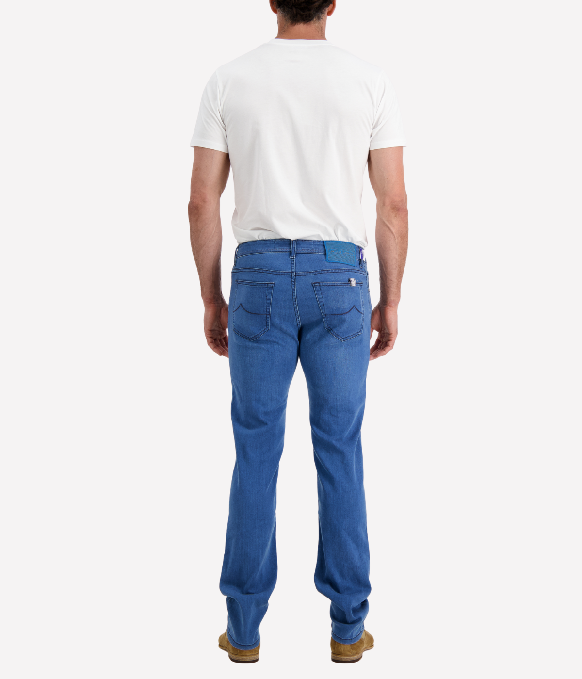 Bard 5 Pkt Slim Fit in 200D Bright Blue Patch
