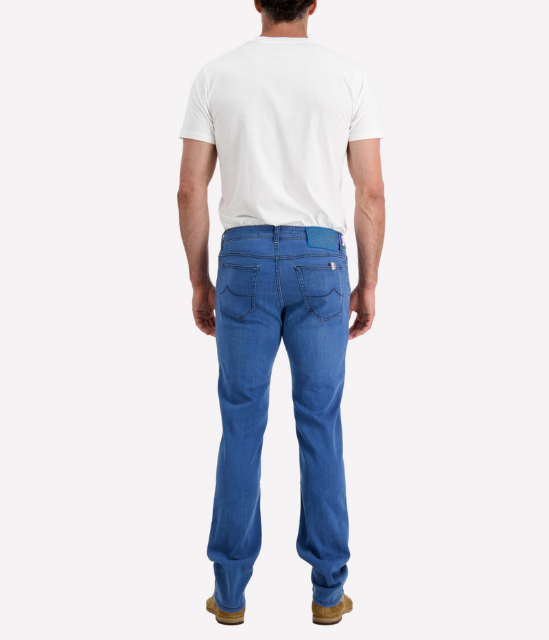 Bard 5 Pkt Slim Fit in 200D Bright Blue Patch