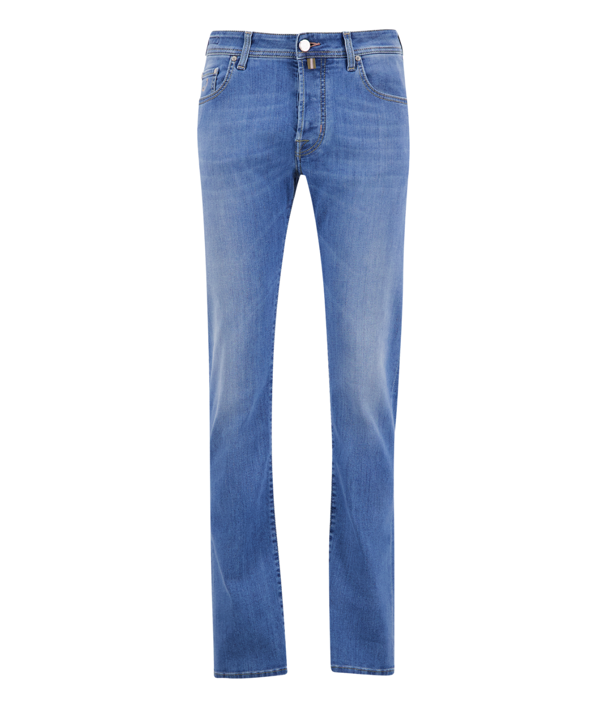 Bard 5 Pkt Slim Fit in 300D Light Blue Mauve Patch