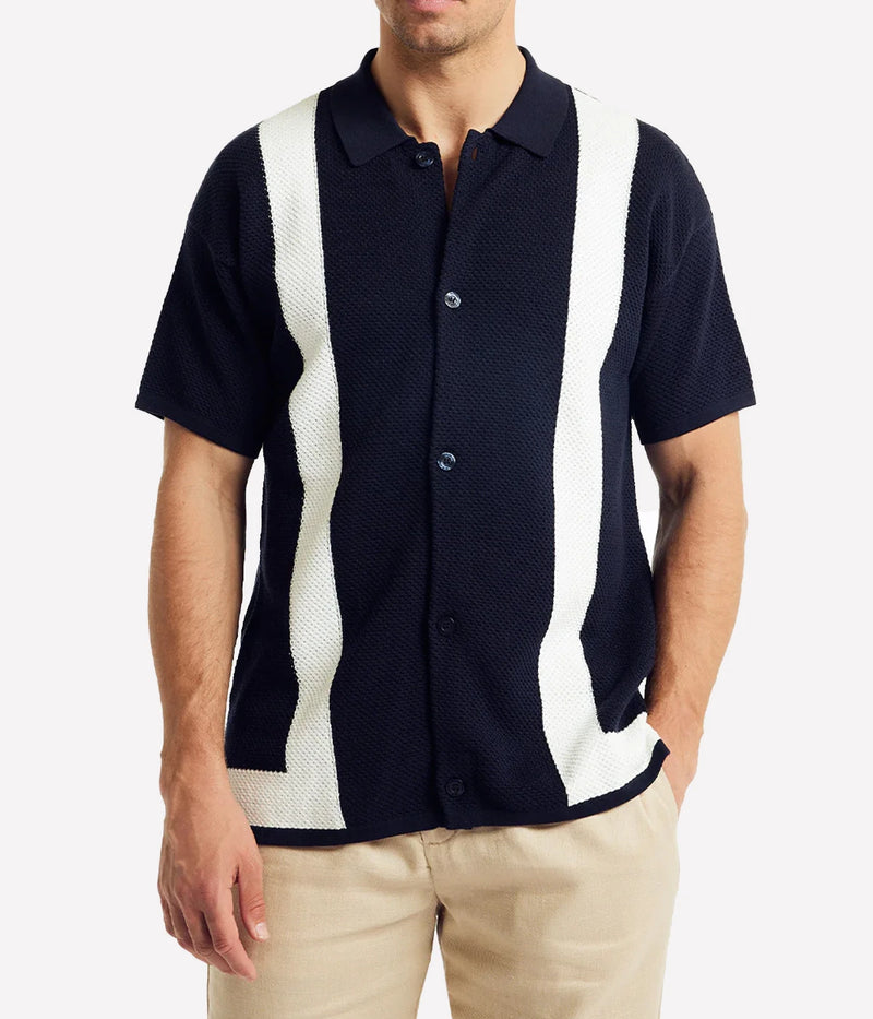 Barretos Knitted Cardigan Cardigan in Navy