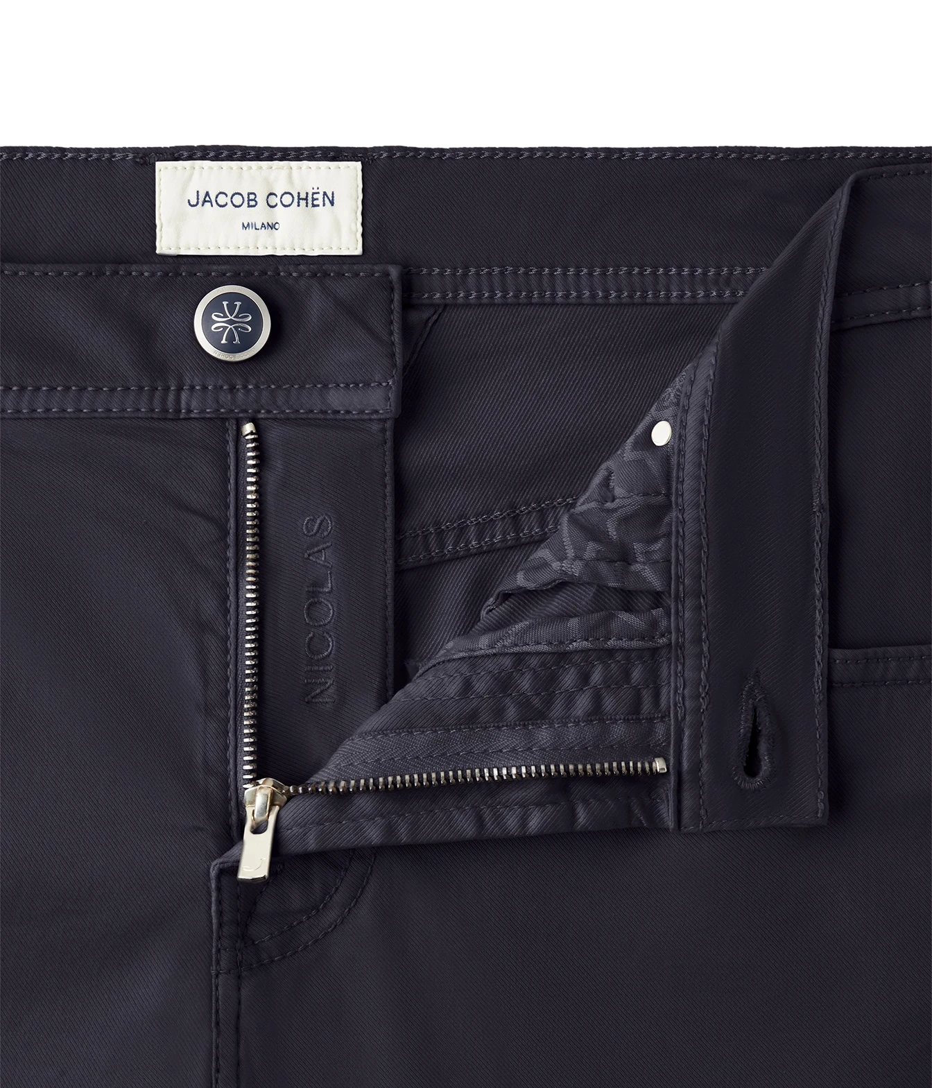 Bermuda 5 Pocket Slim Fit Nicolas in Navy Blue
