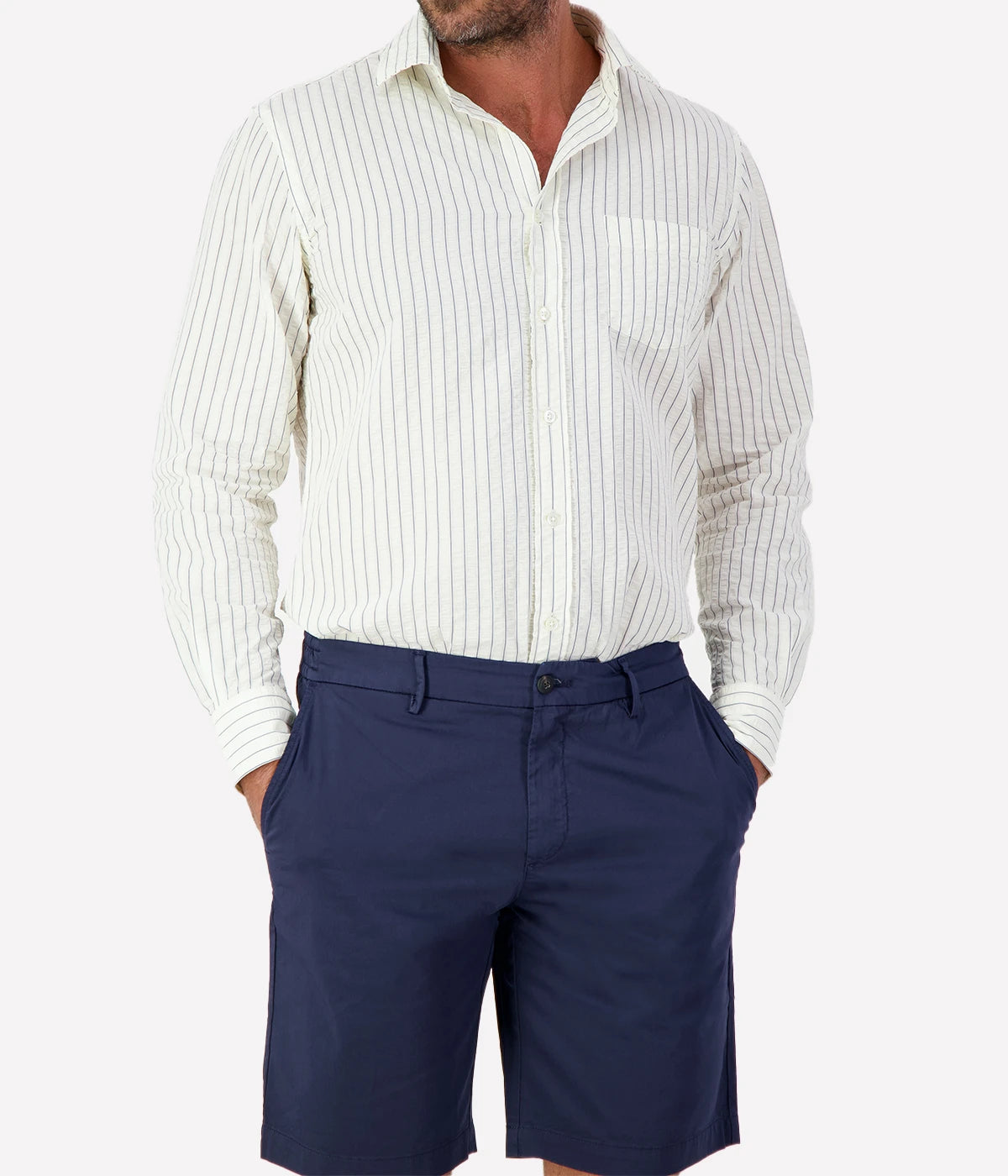 Bermuda Chino In New Blue